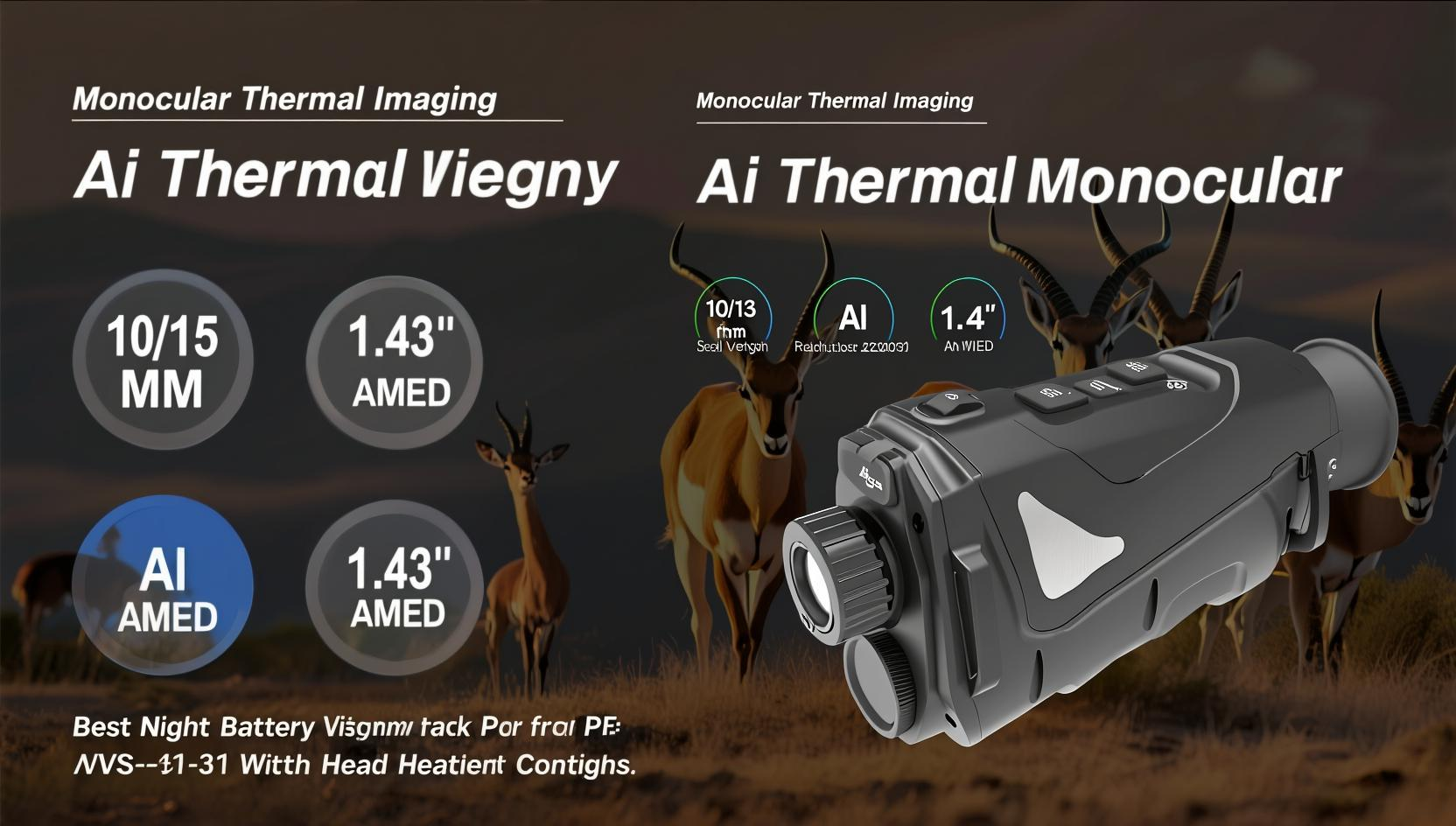 YSS Thermal Monocular S2 Pro - 3-in-1 Night Vision for Outdoor Enthusiasts