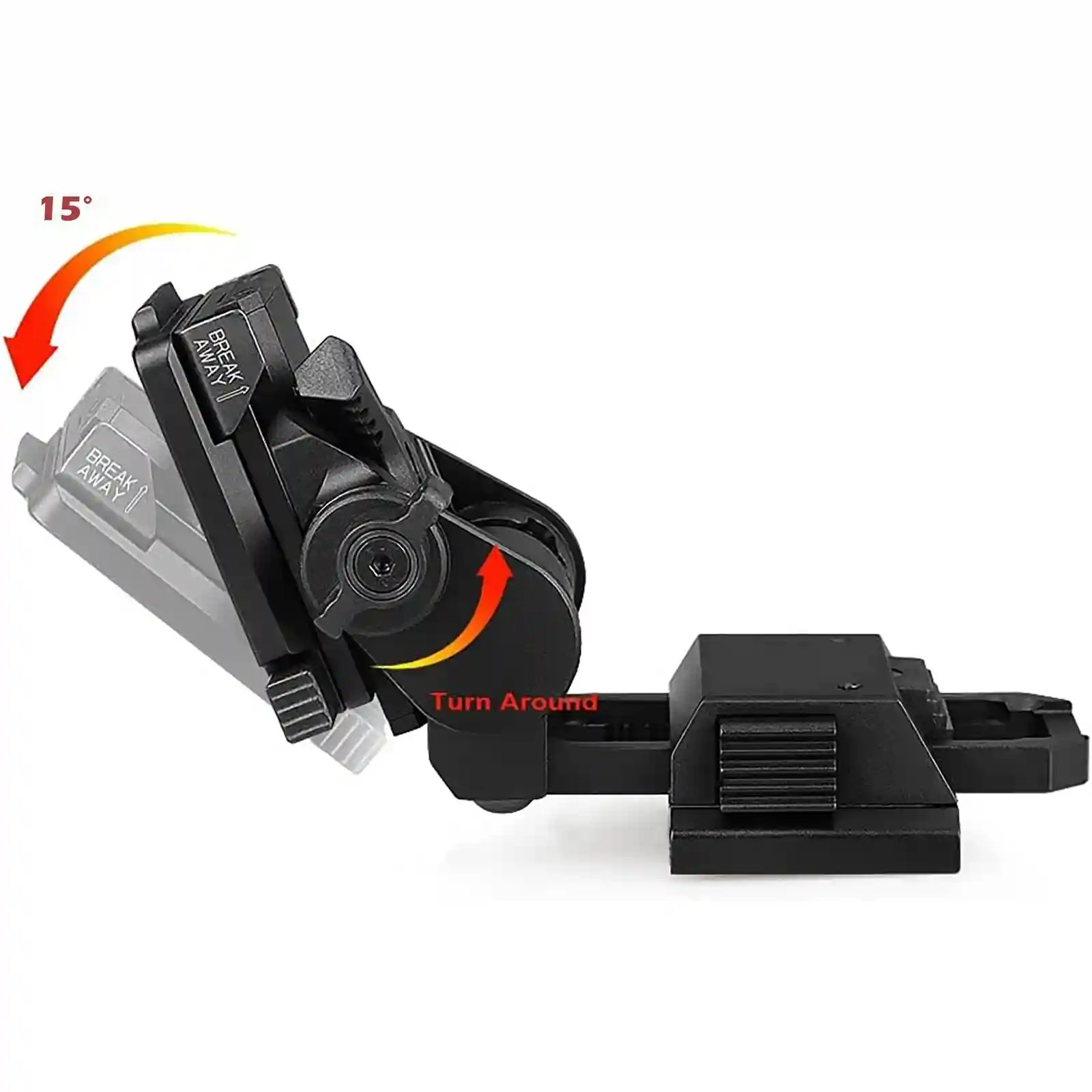 Night Vision Goggles NVG Mount L4 G24 Helmet Mount Metal Black/Tan image 7