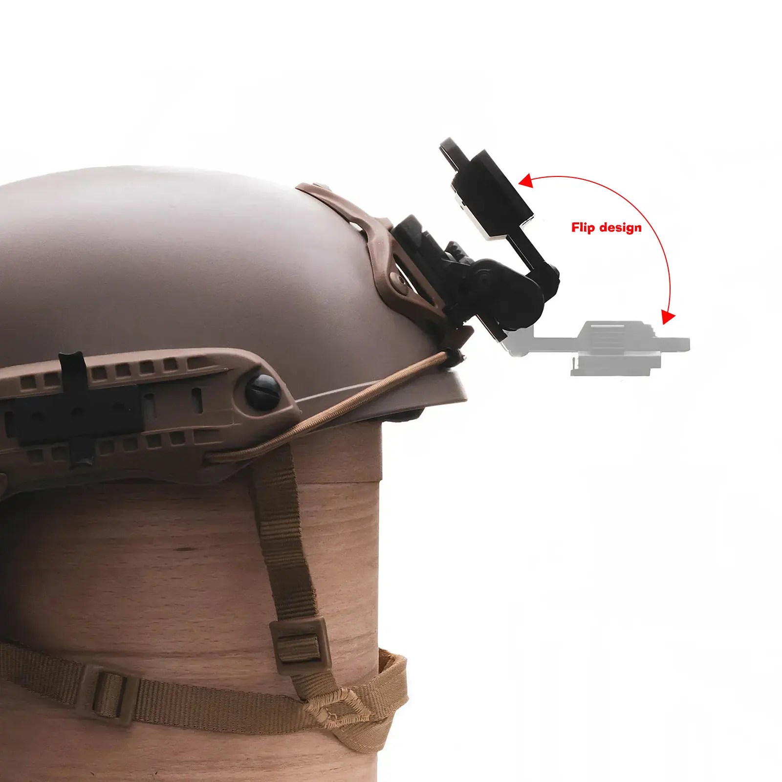 Night Vision Goggles NVG Mount L4 G24 Helmet Mount Metal Black/Tan image 8