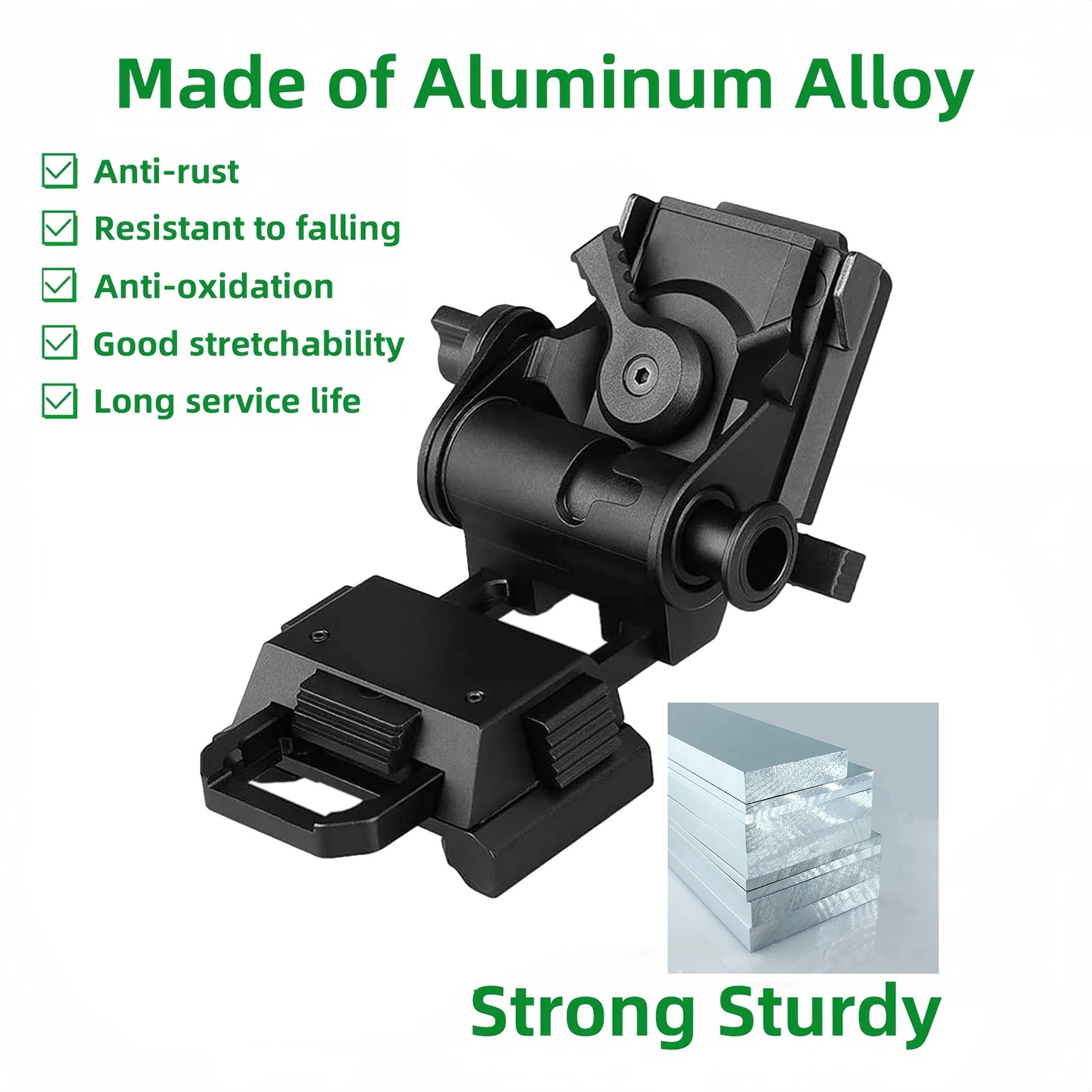 Night Vision Goggles NVG Mount L4 G24 Helmet Mount Metal Black/Tan image 13