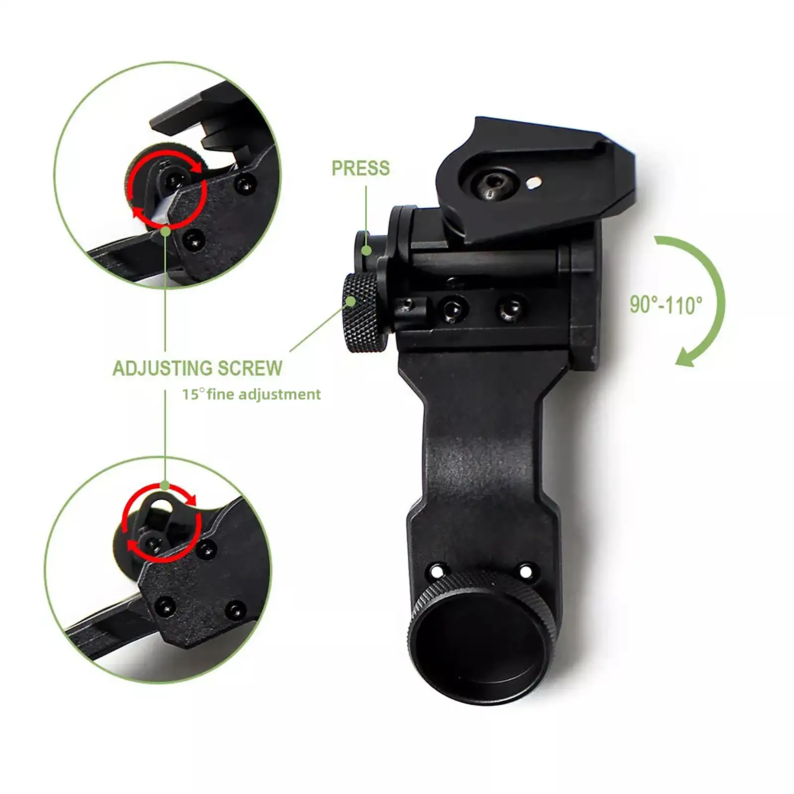 YSS L4G24 Nvg Helmet Mount and Dovetail J Arm Combo — Aluminum Construction, Compatible with Pvs14/18/31 for Helmet-Mounted Night Vision image 5