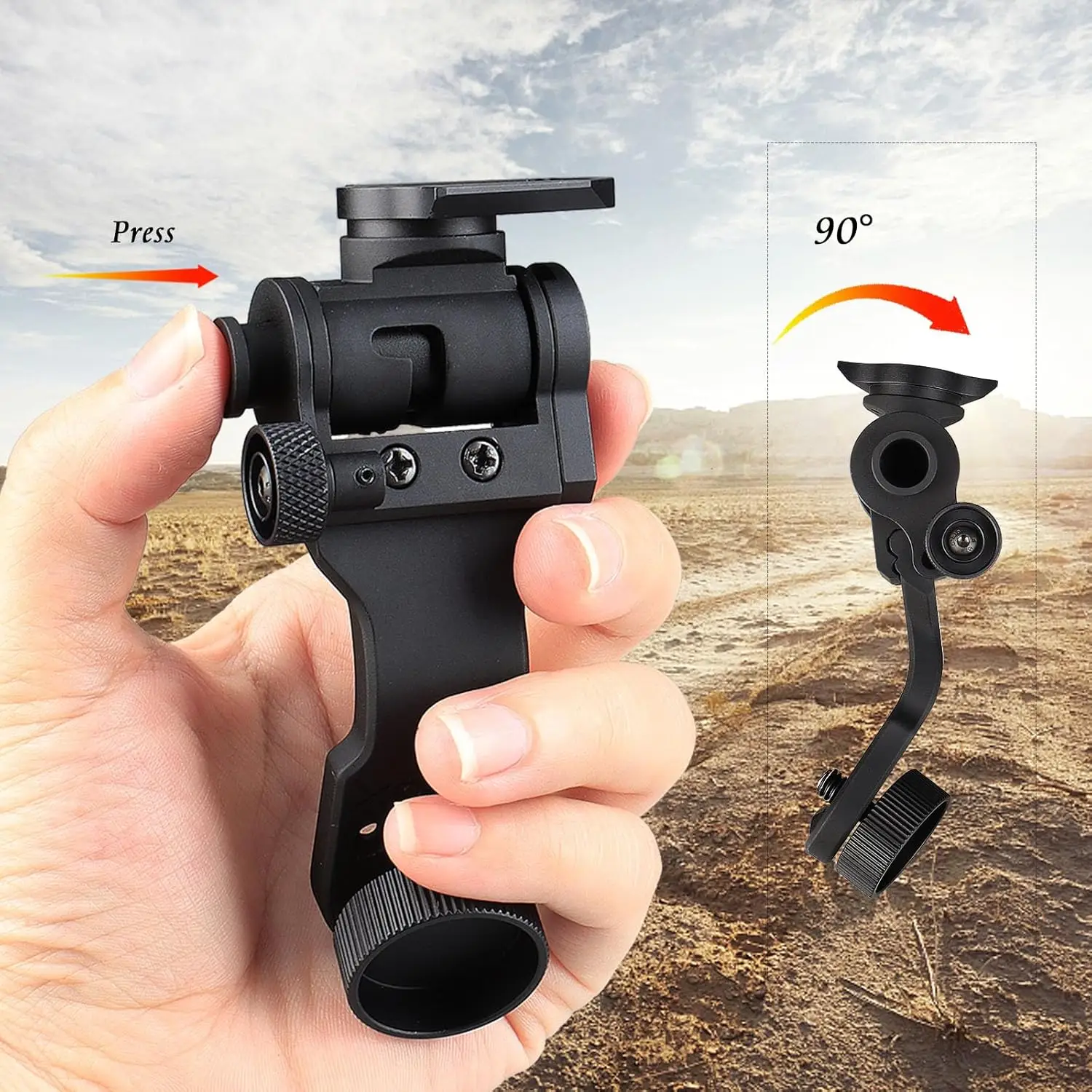YSS L4G24 Nvg Helmet Mount and Dovetail J Arm Combo — Aluminum Construction, Compatible with Pvs14/18/31 for Helmet-Mounted Night Vision image 6