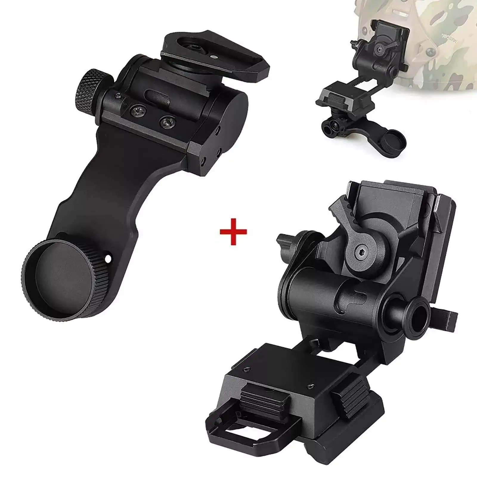 YSS L4G24 Nvg Helmet Mount and Dovetail J Arm Combo — Aluminum Construction, Compatible with Pvs14/18/31 for Helmet-Mounted Night Vision image 2