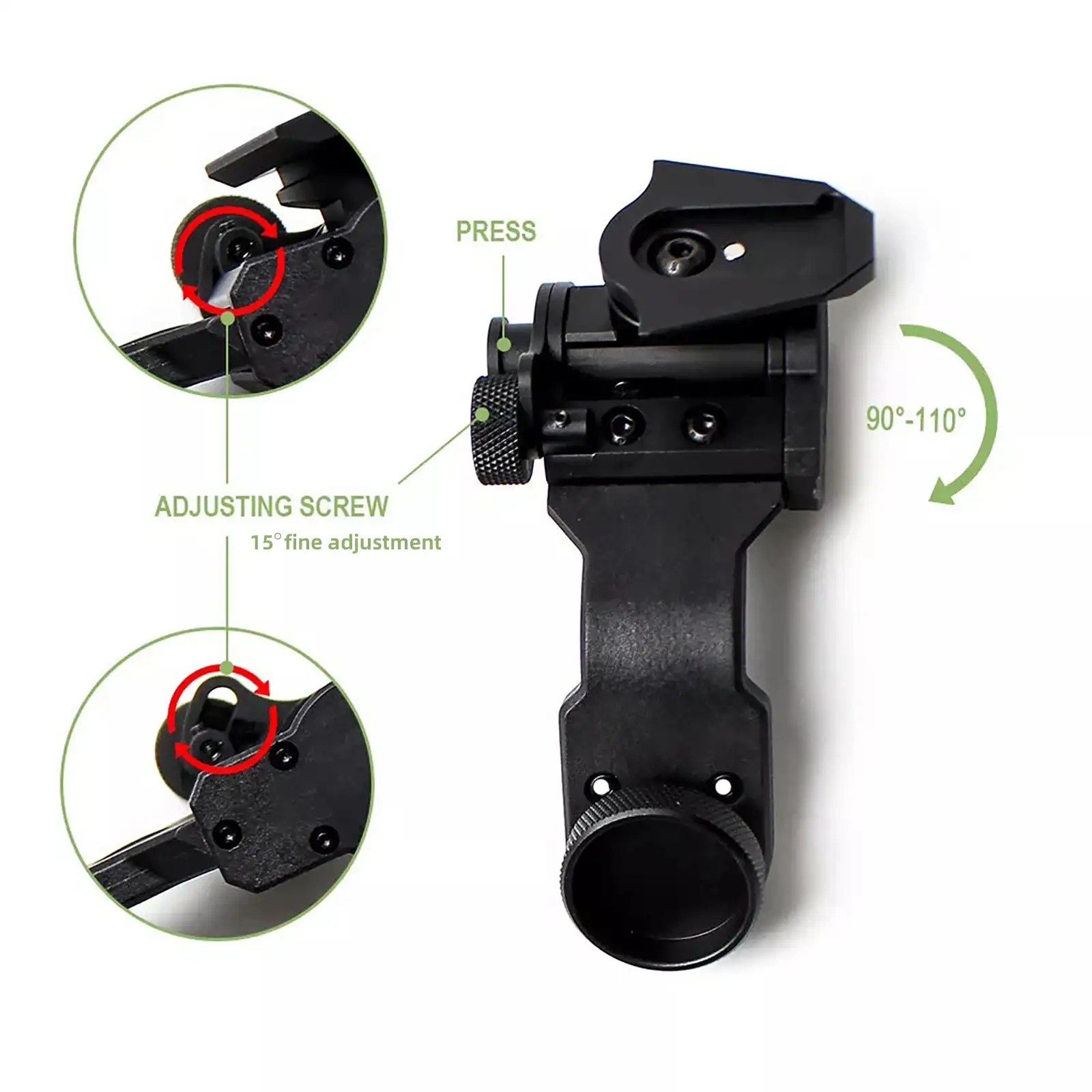 YSS L4G24 Nvg Helmet Mount and Dovetail J Arm Combo — Aluminum Construction, Compatible with Pvs14/18/31 for Helmet-Mounted Night Vision image 18