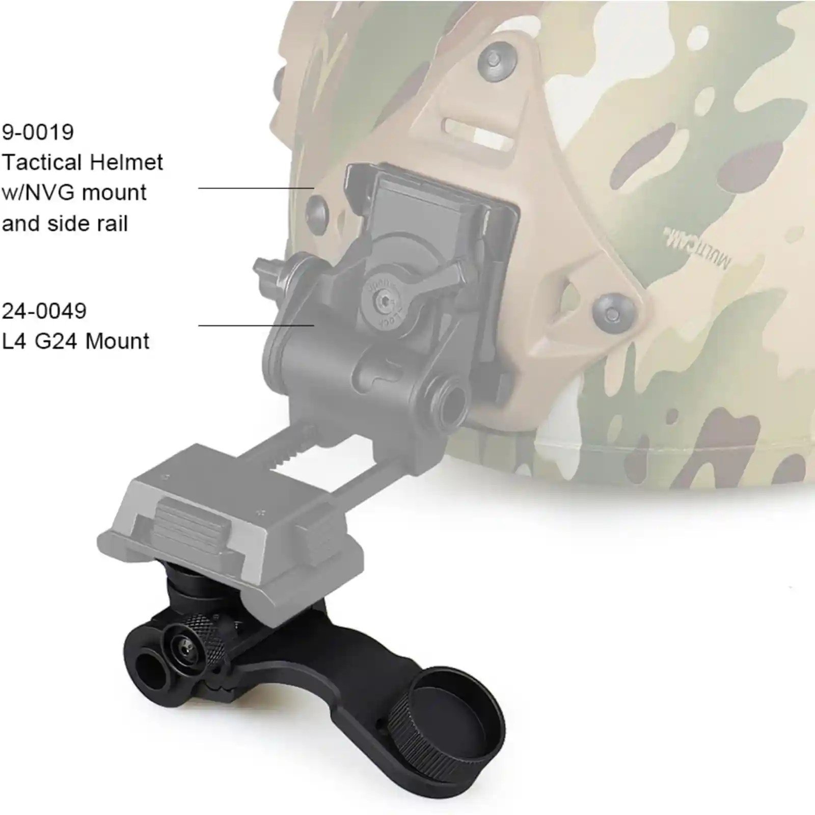 NVG Mount PVS 14 Night Vison Mount J-Arm Dovetail Mount image 25
