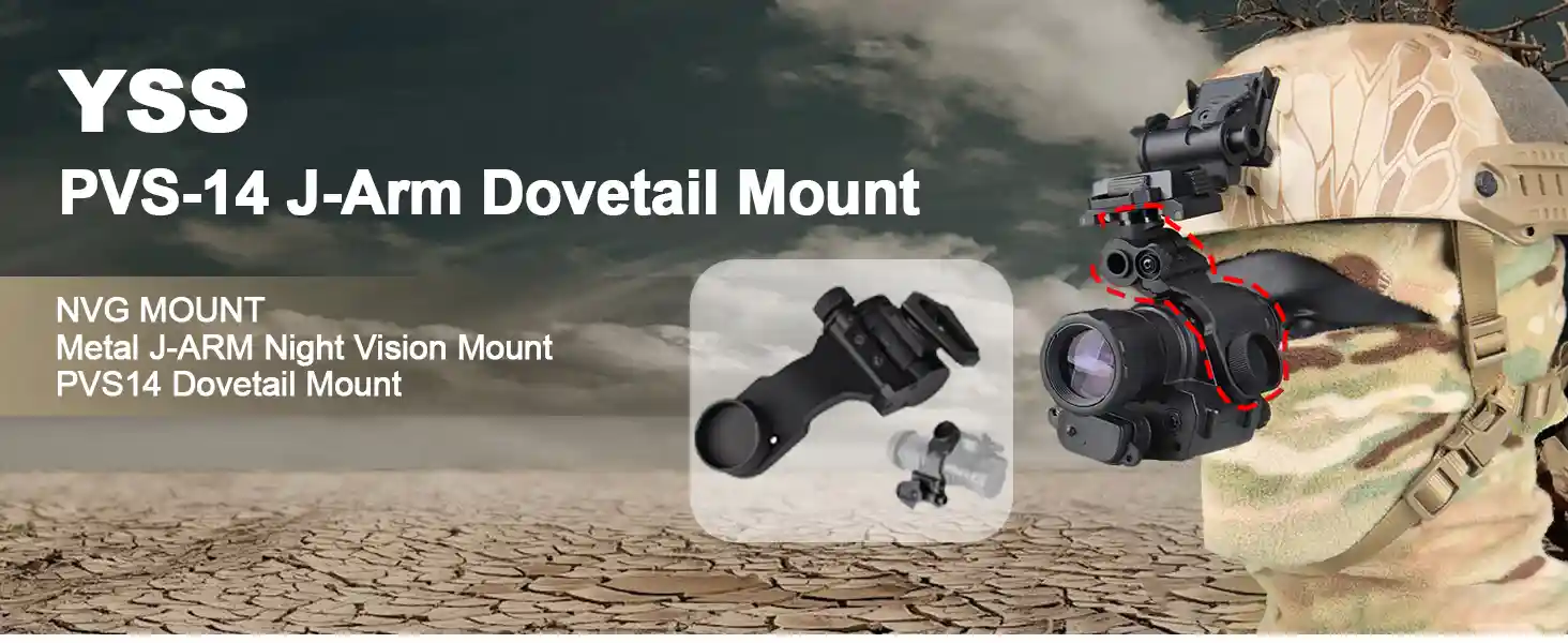 NVG Mount PVS 14 Night Vison Mount J-Arm Dovetail Mount image 29