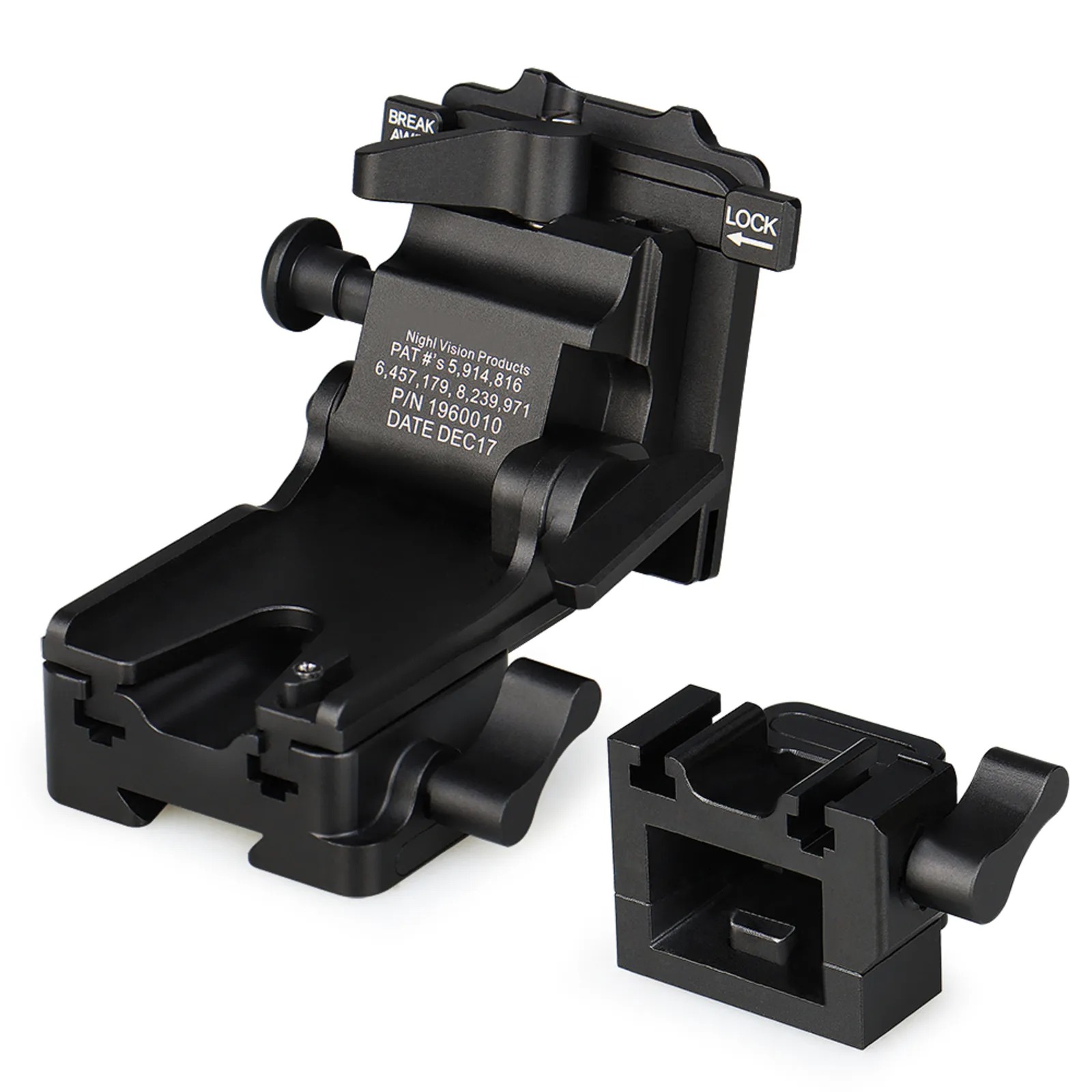 Norotos NVG Mount Lo-Sto Helmet Mount Push Button