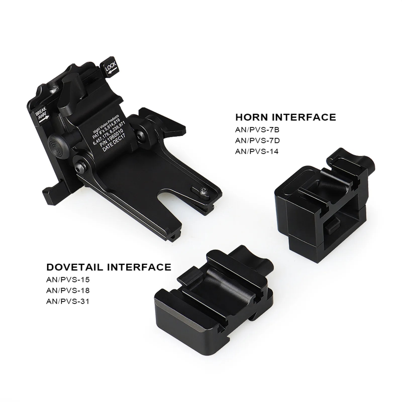 Norotos NVG Mount Lo-Sto Helmet Mount Push Button image 17