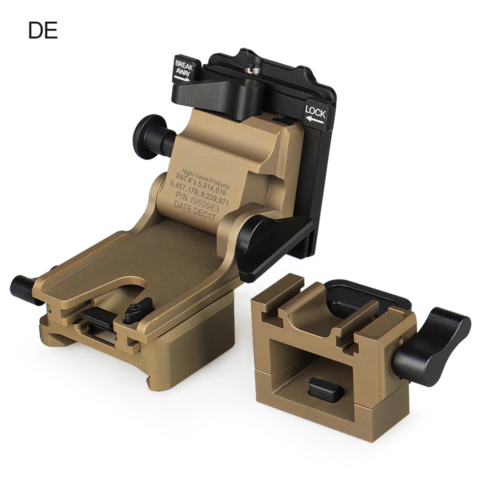Norotos NVG Mount Lo-Sto Helmet Mount Push Button image 29