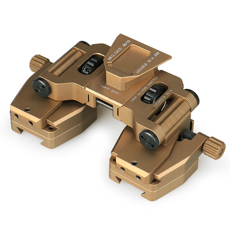 Double Dovetail Aluminum Mount Adapter to Connect Helmet