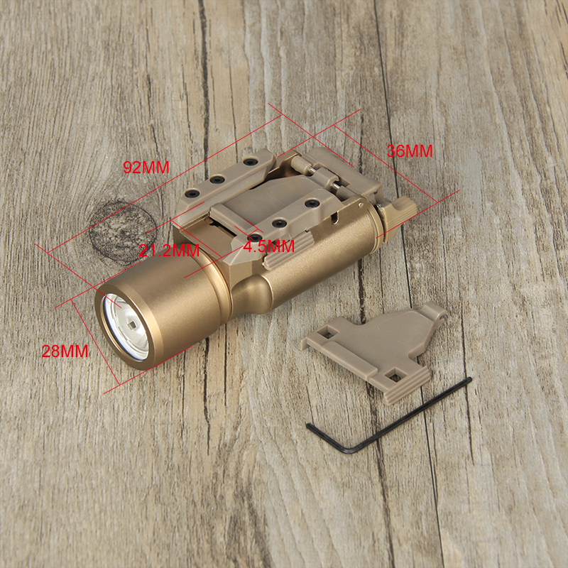 Hunting airsoft accessories PPT LED Flashlight X300 Ultra LED Pistol