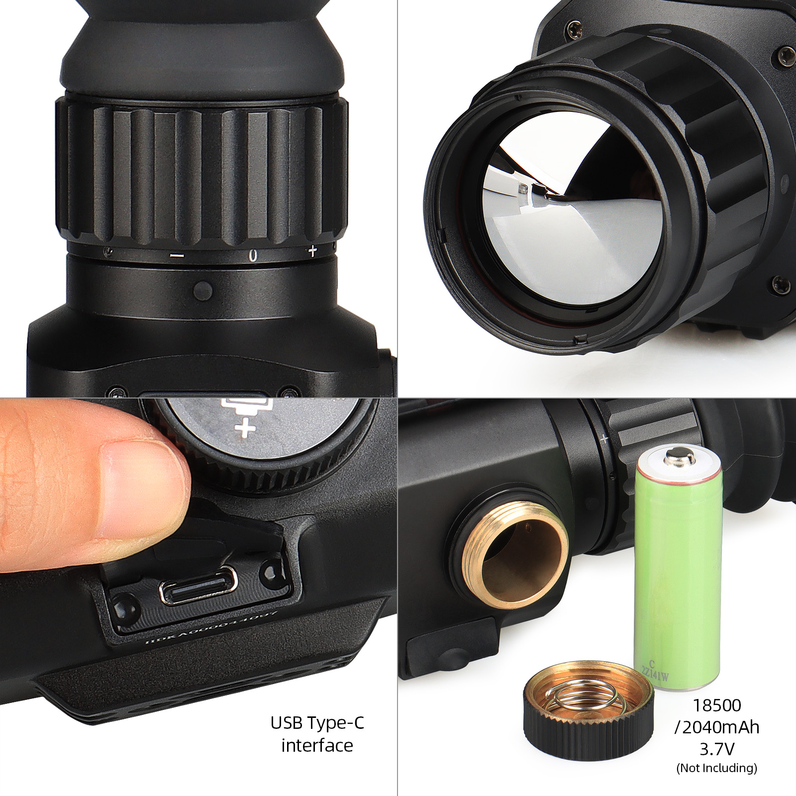 Outdoor 75mm Thermal Imager Sight Camera Night Vision for Hunting Night View Monocular Telescopic Sight Monocle