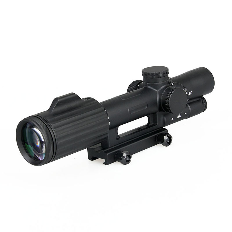 1-6x24 Rifle Scope, Horseshoe/Crosshair Riflescope