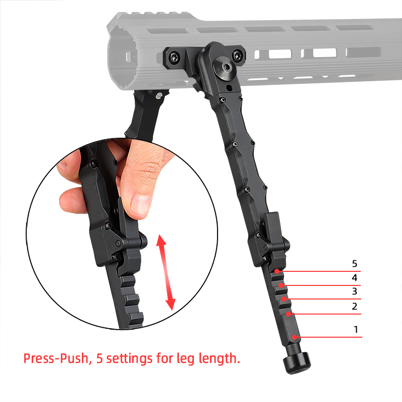 V9 Split M-LOK Bipod Design for M-lok Rail