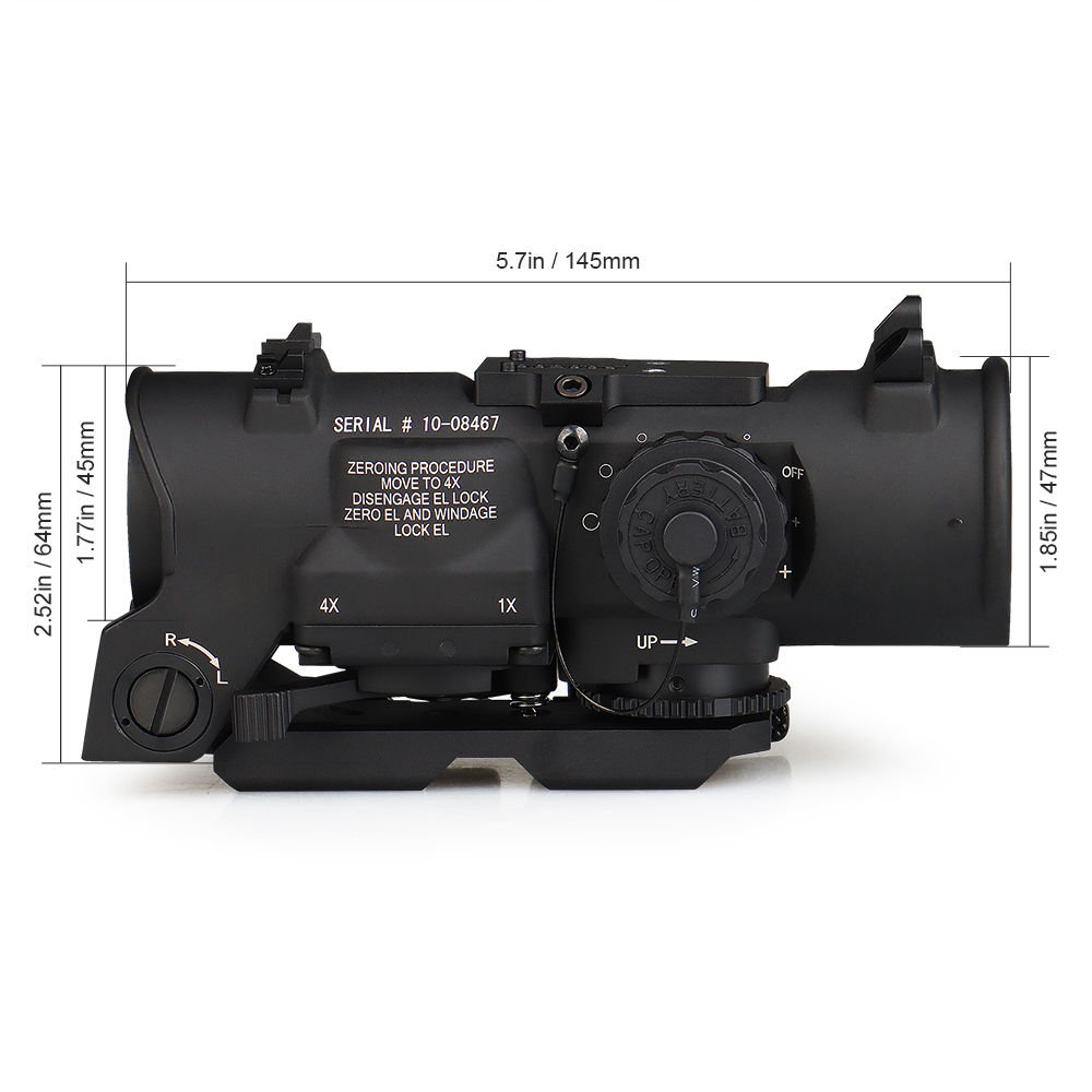 1-4x37 Dual Role Optical Sight--rail:21.2mm