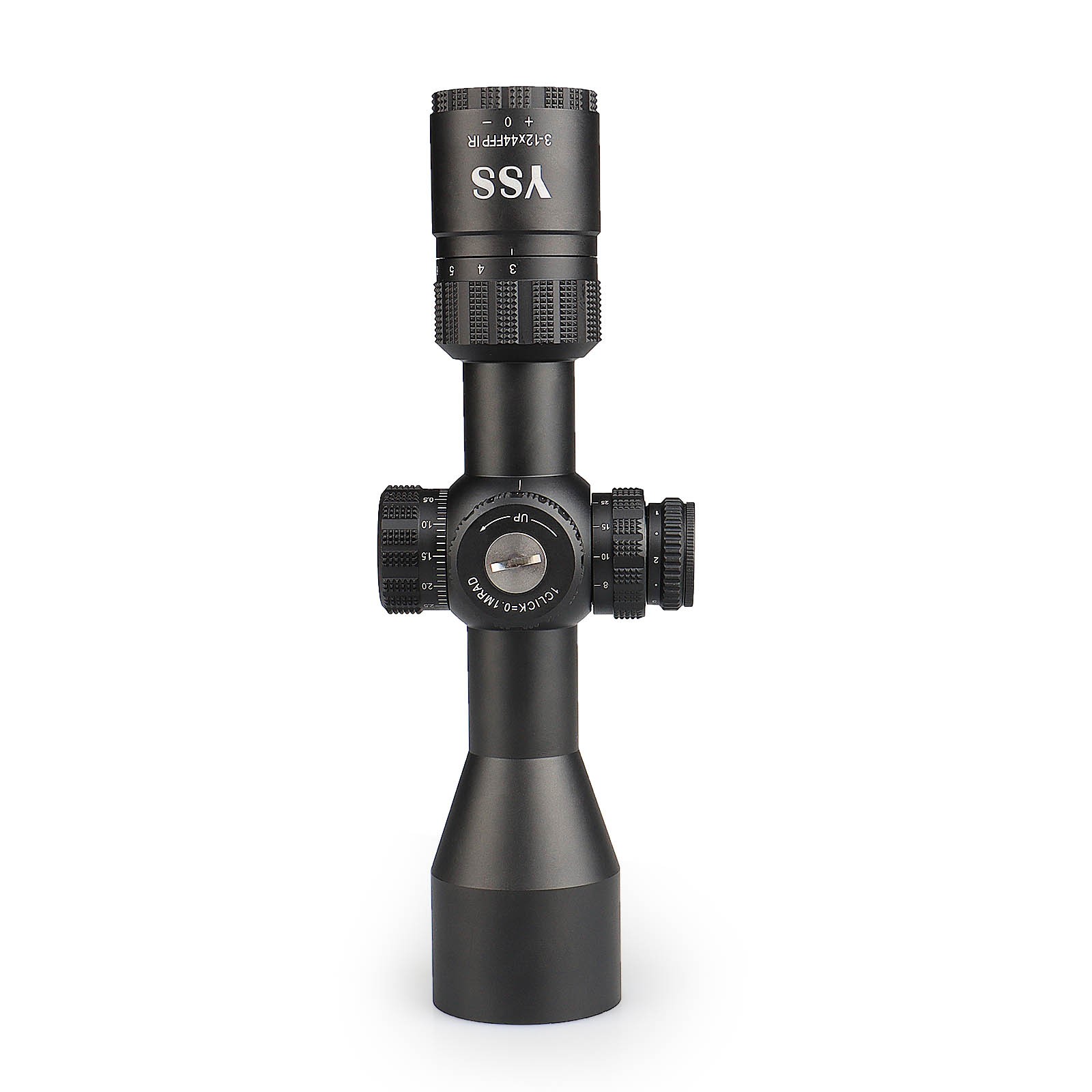 YSS 3-12X44 FFP Riflescope with Long Eye Relief & MIL-DOT Reticle