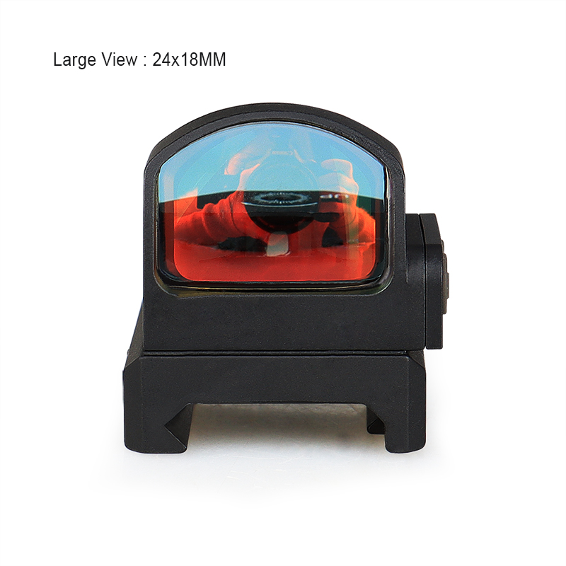 YSS 1x24mm Red Dot Sight Scope 2 MOA Reflex Sight Waterproof Shockproof Fog-Proof with Rail Mounts for Hunting