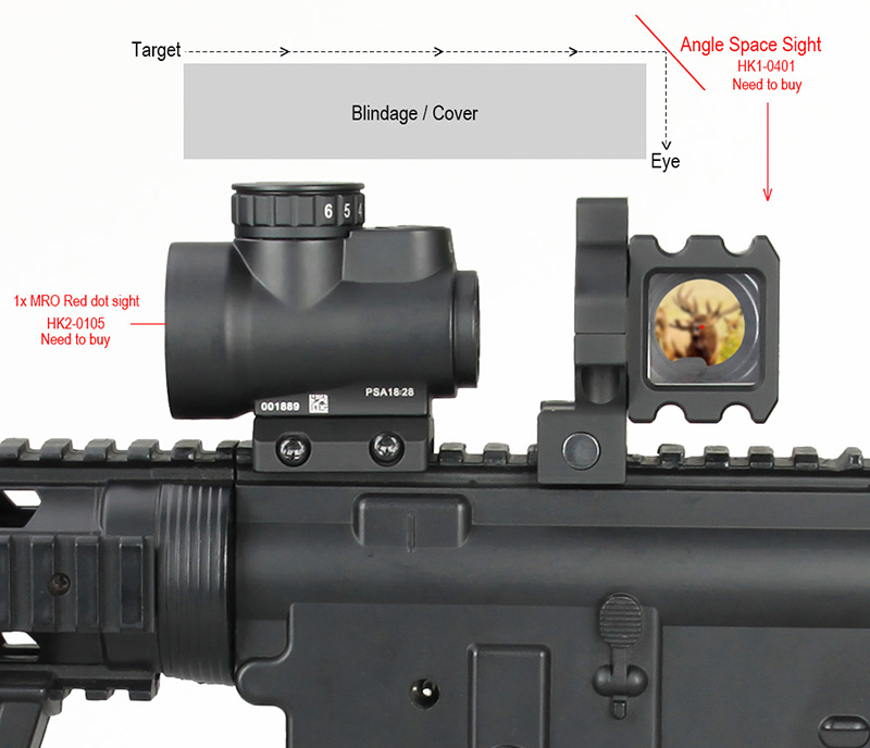 Angle Space Sight AS-SDT,Angle sights w/ Standard Picatinny Mounts