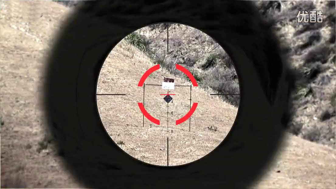 1-6x24 Rifle Scope, Horseshoe/Crosshair Riflescope