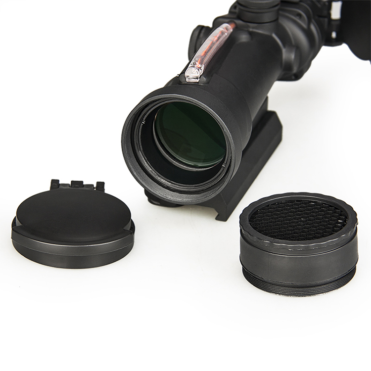 Tjcon ACOG 3.5x35 Rifle Scopes w/ Illuminated with RMR Red Dot Sight M249 Ballistic Reticle