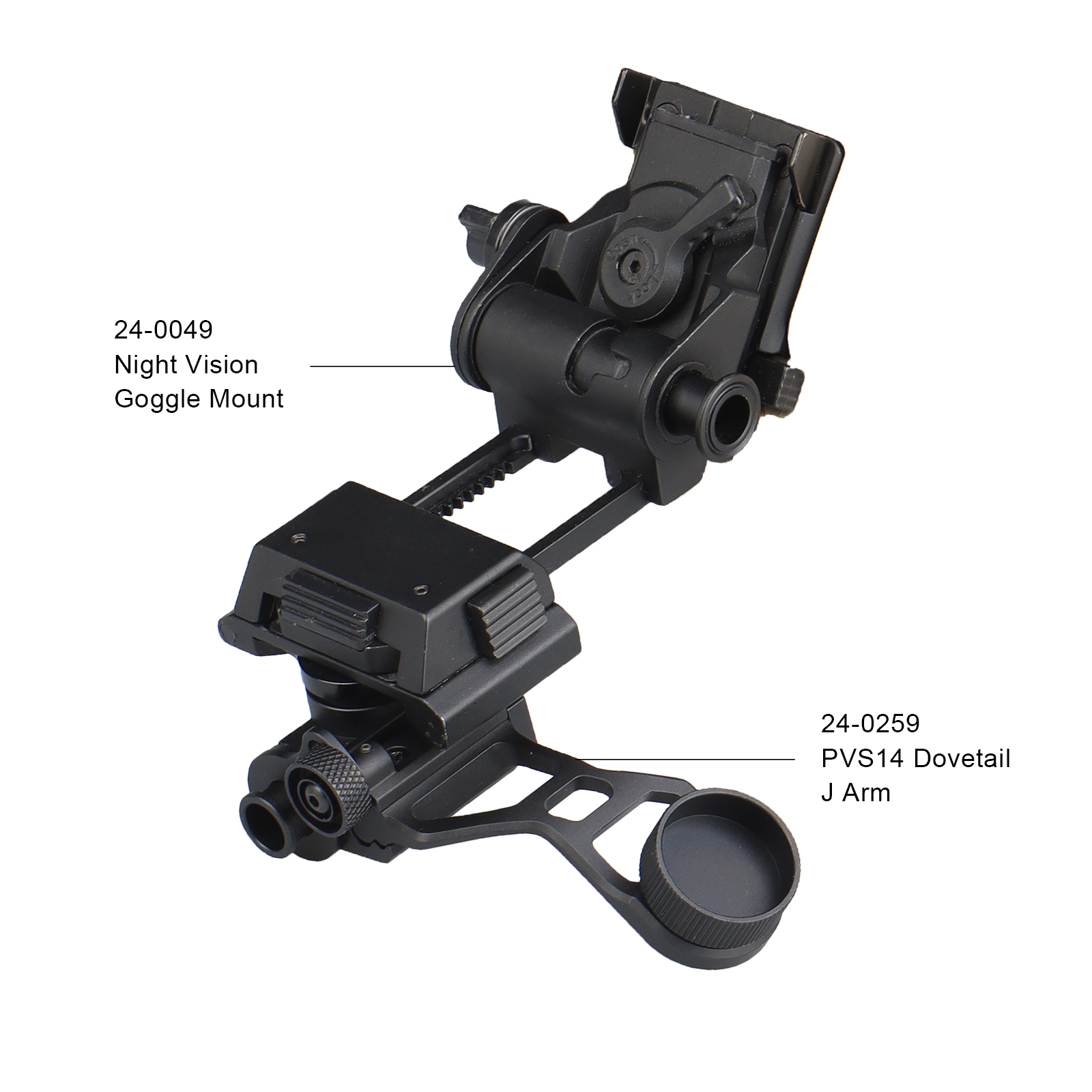 J Arm Aluminum Night Vision Goggle Mount