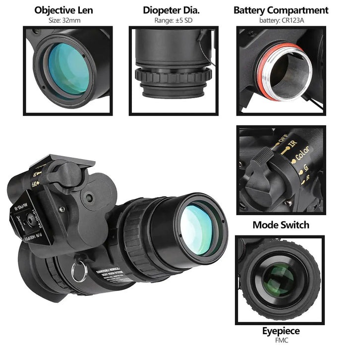 EagleEye 1x32 Infrared Digital Night Vision - High - Performance Professional PVS - 18 for Hunting & More | haikewargame.com