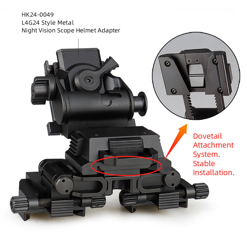 Double Dovetail Aluminum Mount Adapter to Connect Helmet