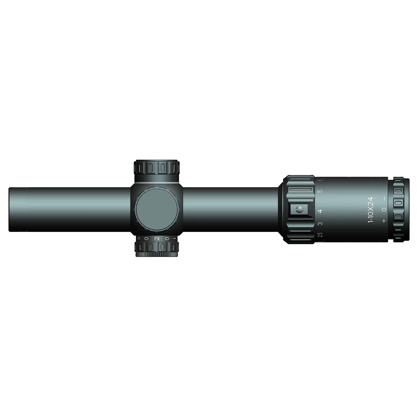 YSS 1-10X24 Infrared Presicion Aiming RIflescope 0.5 MOA with Dual Magnification For Hunting/Real Fighting Game