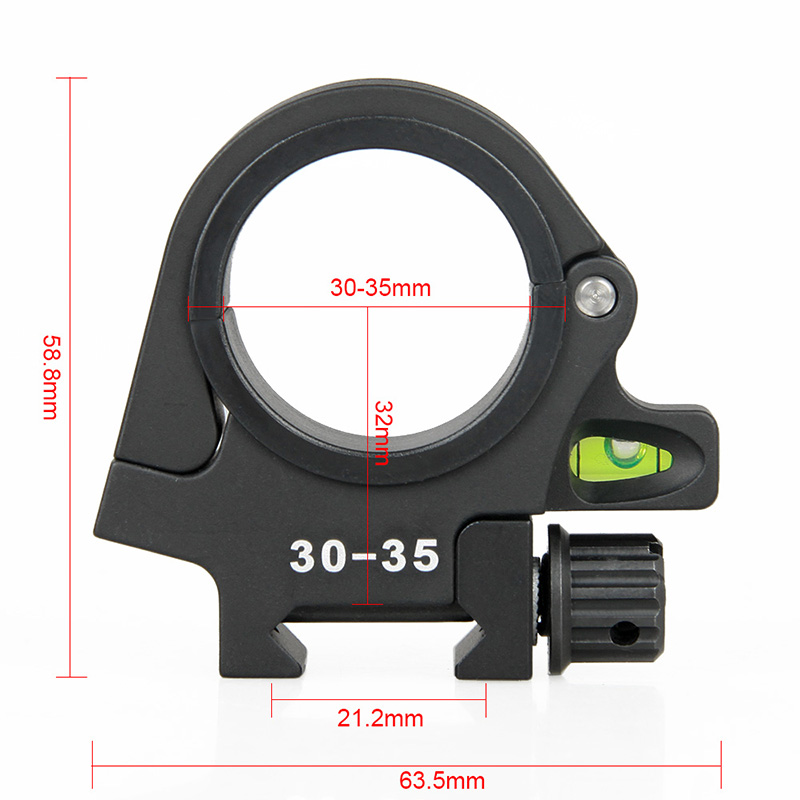 Scope mount - 30-35mm Bubble Level Mount Lightweight design Center Height 32mm