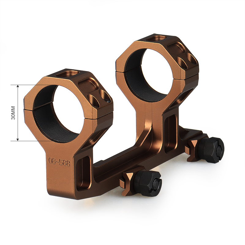 6063 Aluminum Double Scope Ring Fit For 30mm Tube