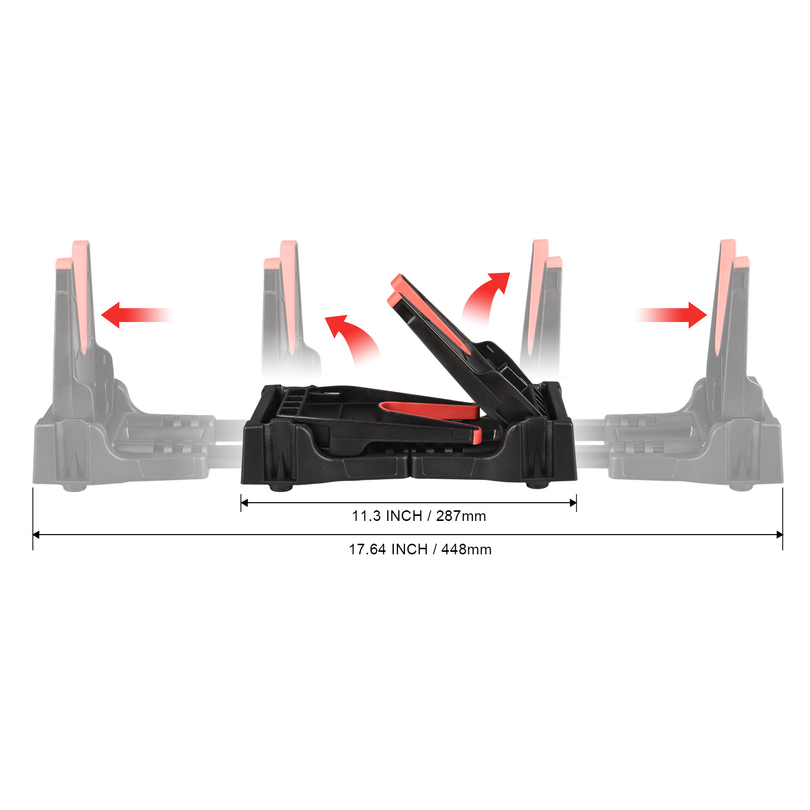Compact collapsible Gun Rack Rifle Stand Adjustable Tactical Cleaning,vise rifle Display Cradle Holder,Bench Rest