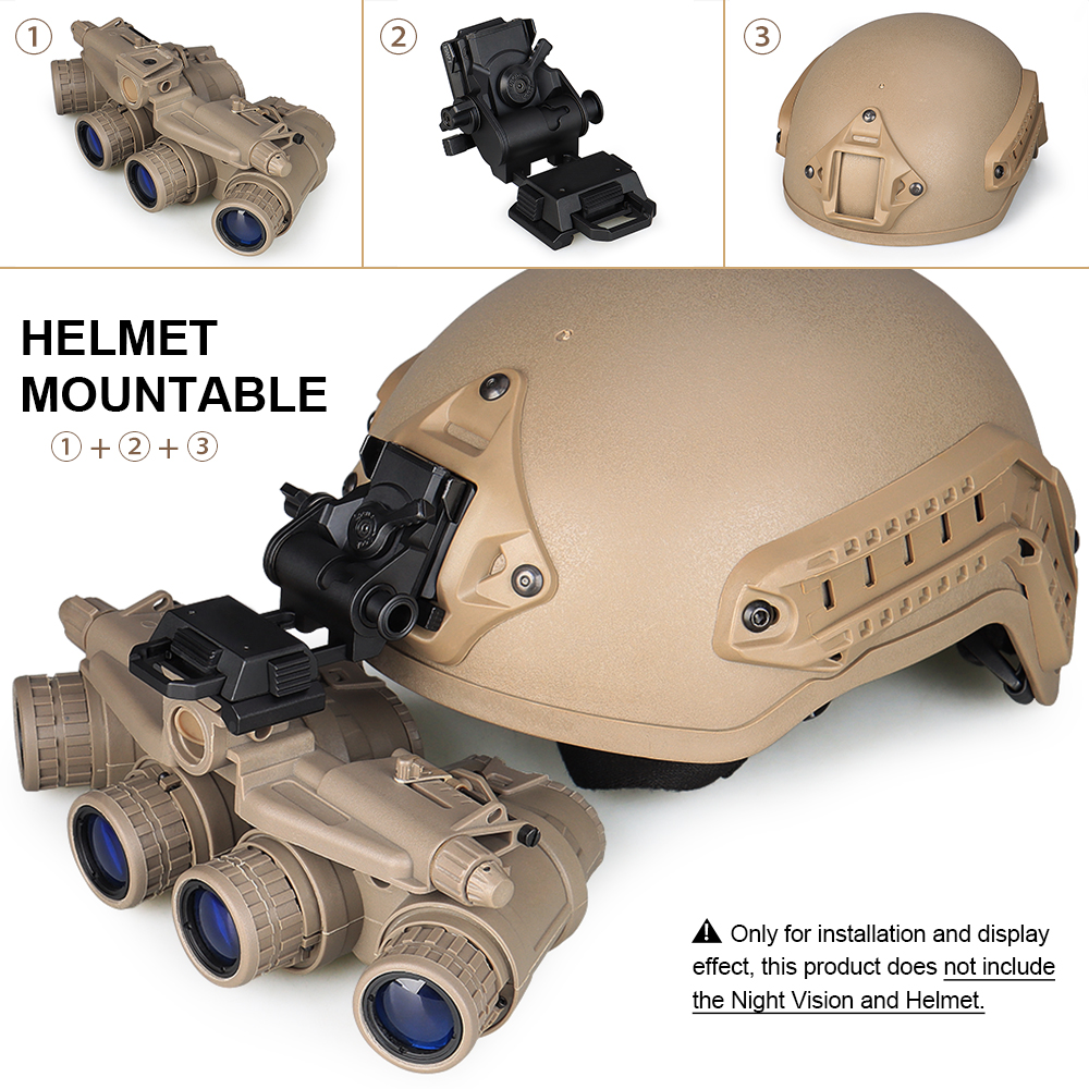 NightGlimpse L4 G24 Mount - Ar 15 Scope/PVS-18 Airsoft Machined Low Profile Breakaway Mental Night Vision Dovetail Base Helmet Adapter/Bracket Camera equipment contactor