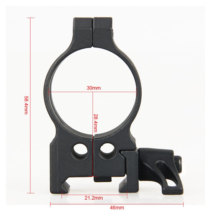 CANIS LATRANS 30mm Scope Mount 304 cast steel Center Height 28.4mm