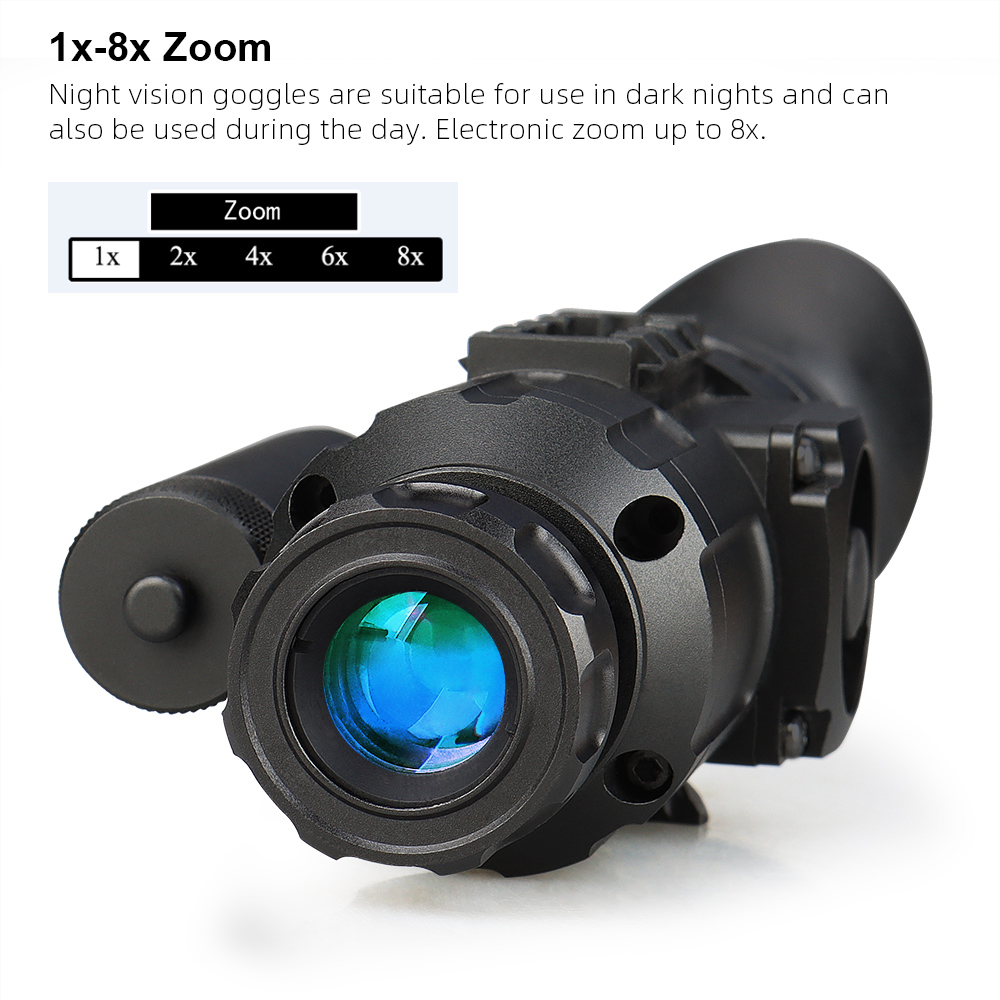 1-8X High Performance LED Digital Night Vision M250HD - FOV:21.5 ° X 12° for Hunting