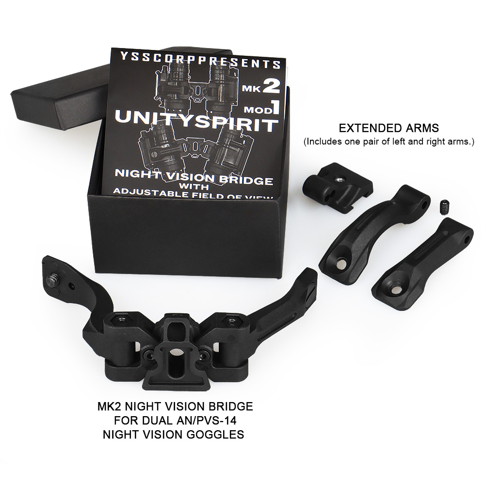 YSS Night Vision Bridge Mount with adjustable field of view for night vision pvs14（British standard）