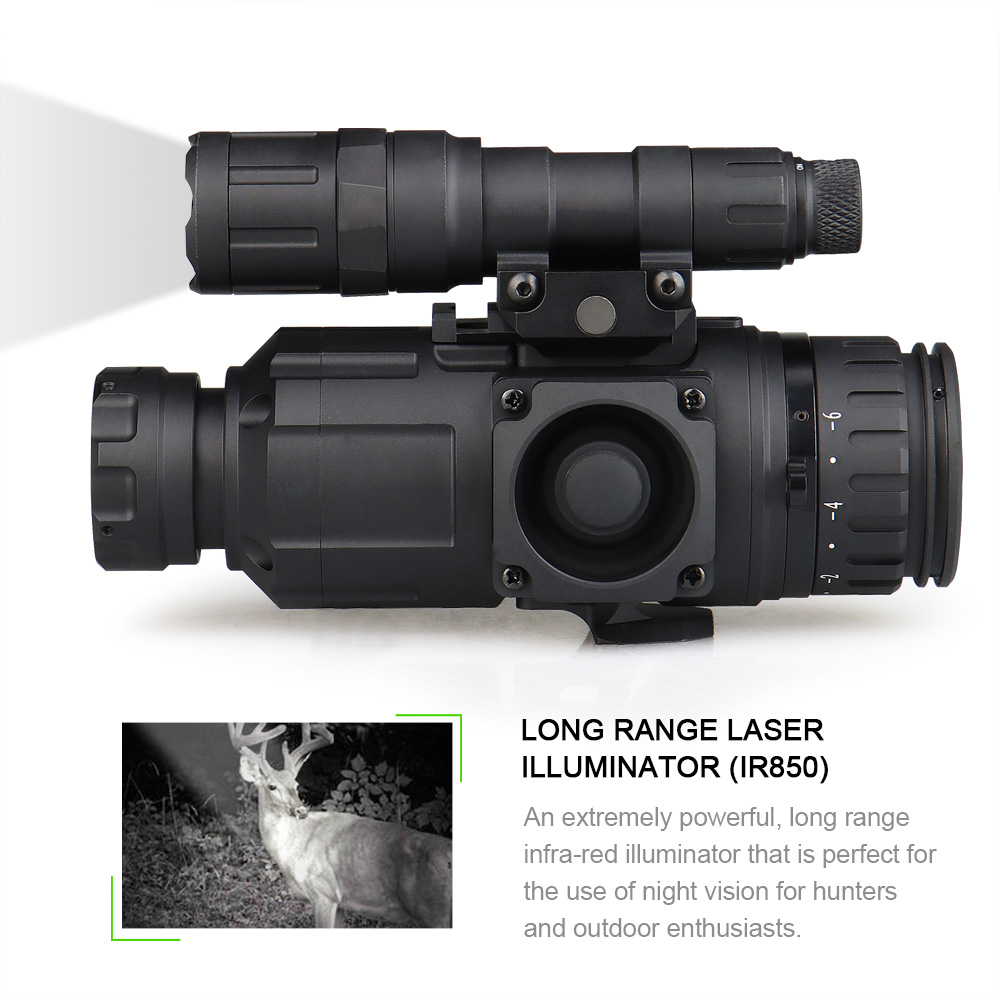 1-8X High Performance LED Digital Night Vision M250HD - FOV:21.5 ° X 12° for Hunting