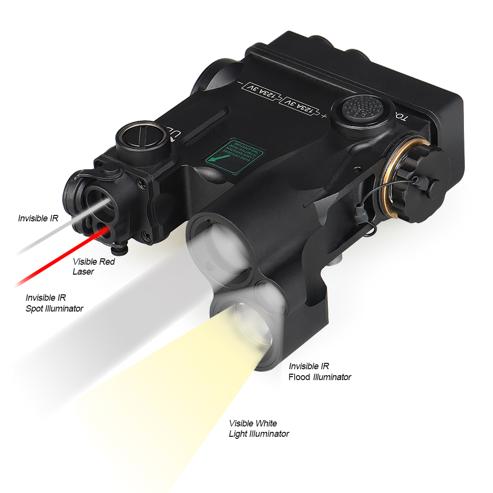 DBAL-A4 (DUAL BEAM AIMING LASER - ADVANCED4) DBAL-A4 Red LASER-Light Combo