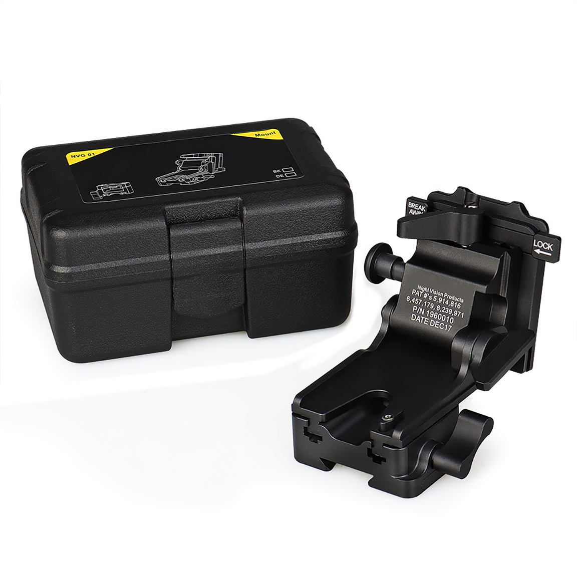 TD-01 Aluminum Alloy Night Vision Goggles Mount NVG Arms Mount for AN/PVS-31 PVS-7 PVS-14 PVS-15 PVS-18 Helmet Mount with Full Markings