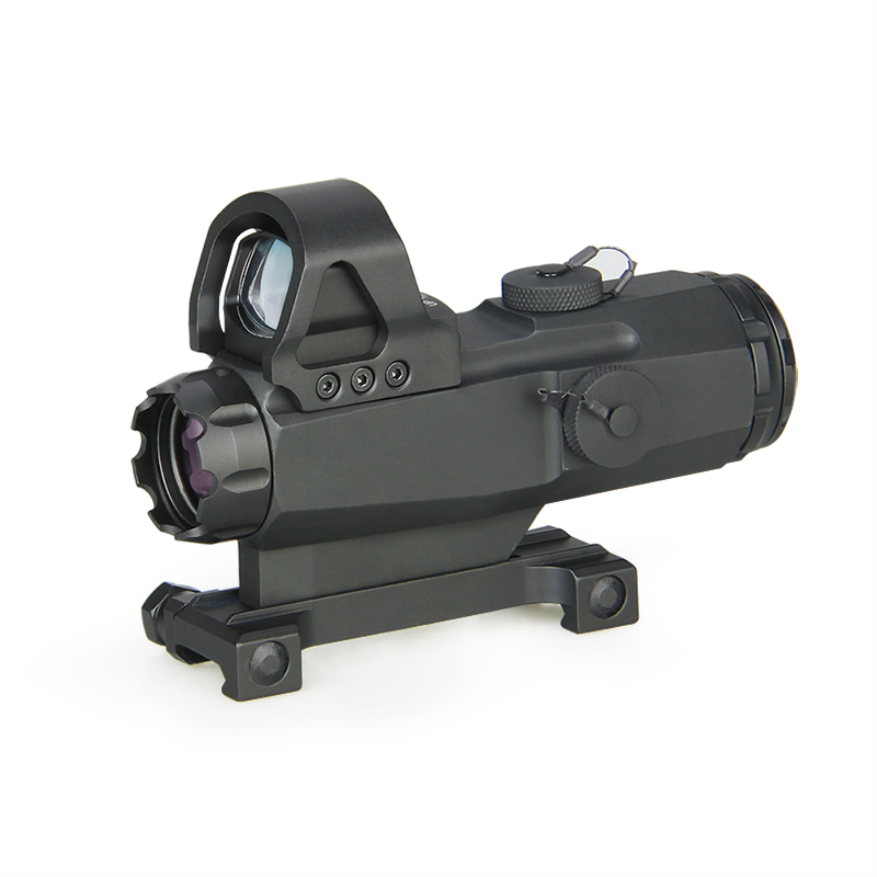 Leupold Mark 4 HAMR Rifle Scope 4x 24mm with Picatinny Mount and DeltaPoint Red Dot Sight