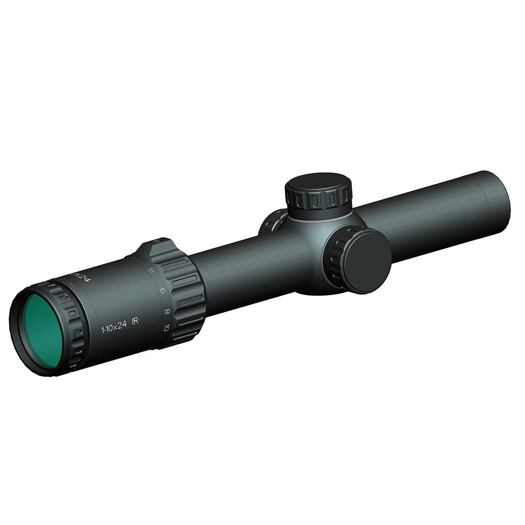 YSS 1-10X24 Infrared Presicion Aiming RIflescope 0.5 MOA with Dual Magnification For Hunting/Real Fighting Game