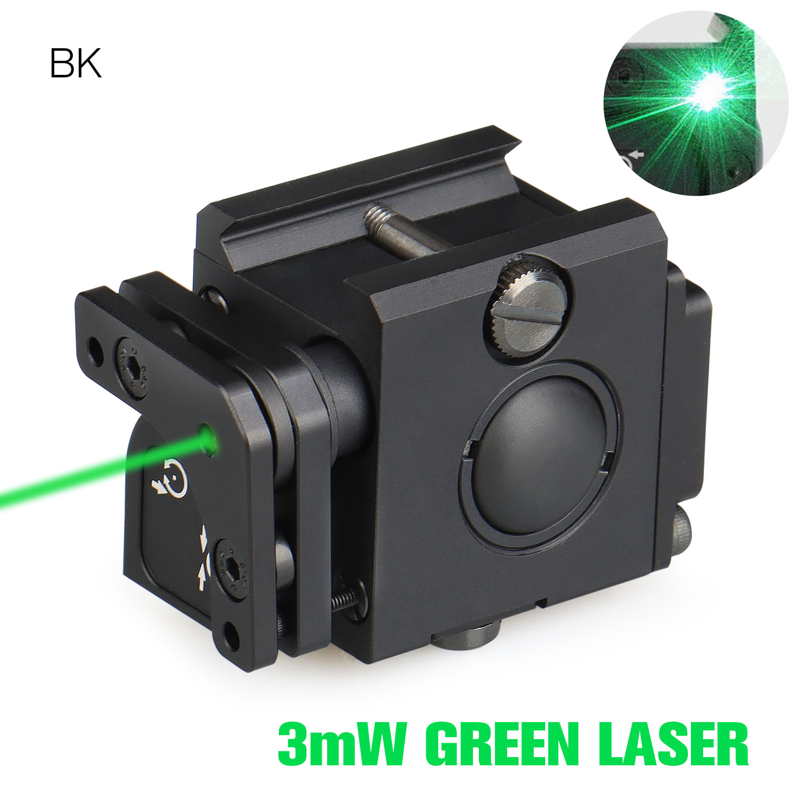 Tactical Perst-1 Aiming Green Laser Sight--rail:0.83inch
