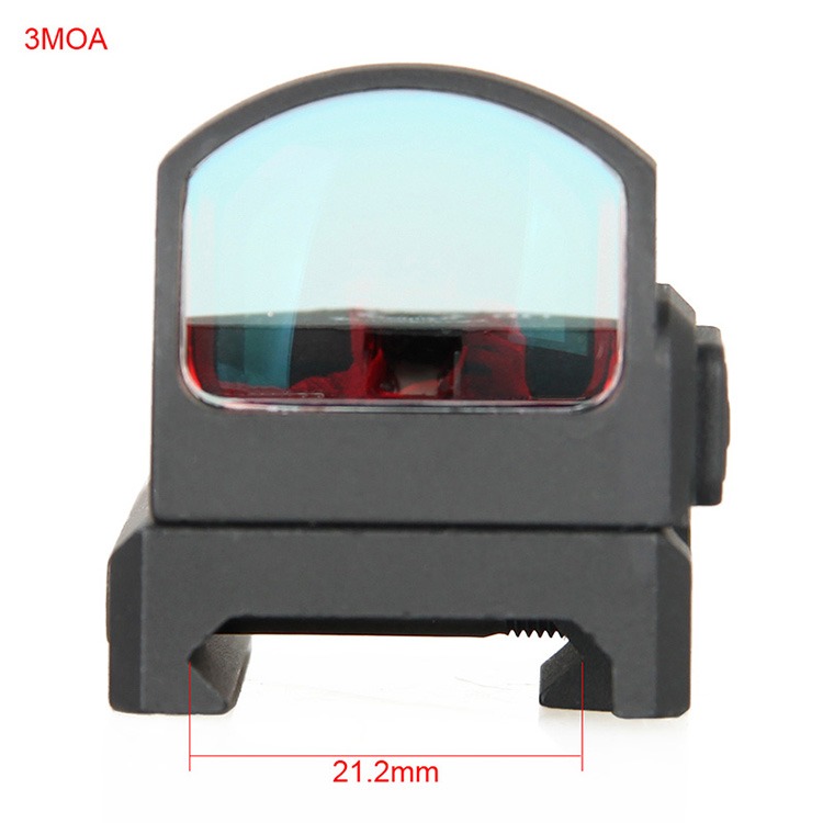 Tactical 3MOA Red Dot Sight Fits 21.2mm Rail Red Dot Scopes for Rifle Use
