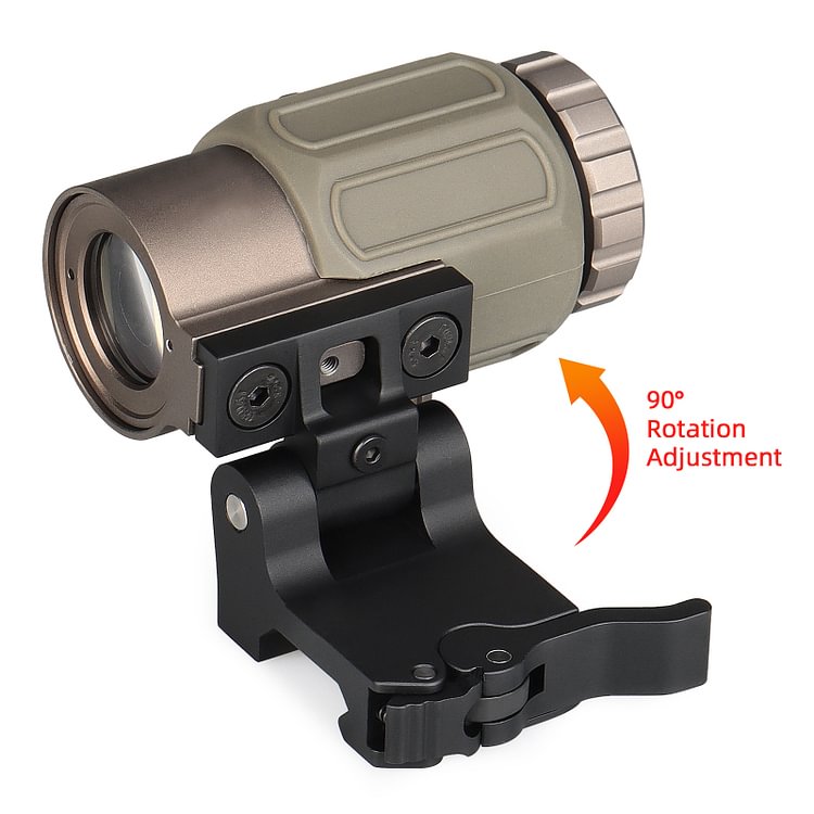 G43 3x Magnifier Riflescope With Flip To Side QD Mount Red Dot Sight for Hunting and Airsoft Rifle