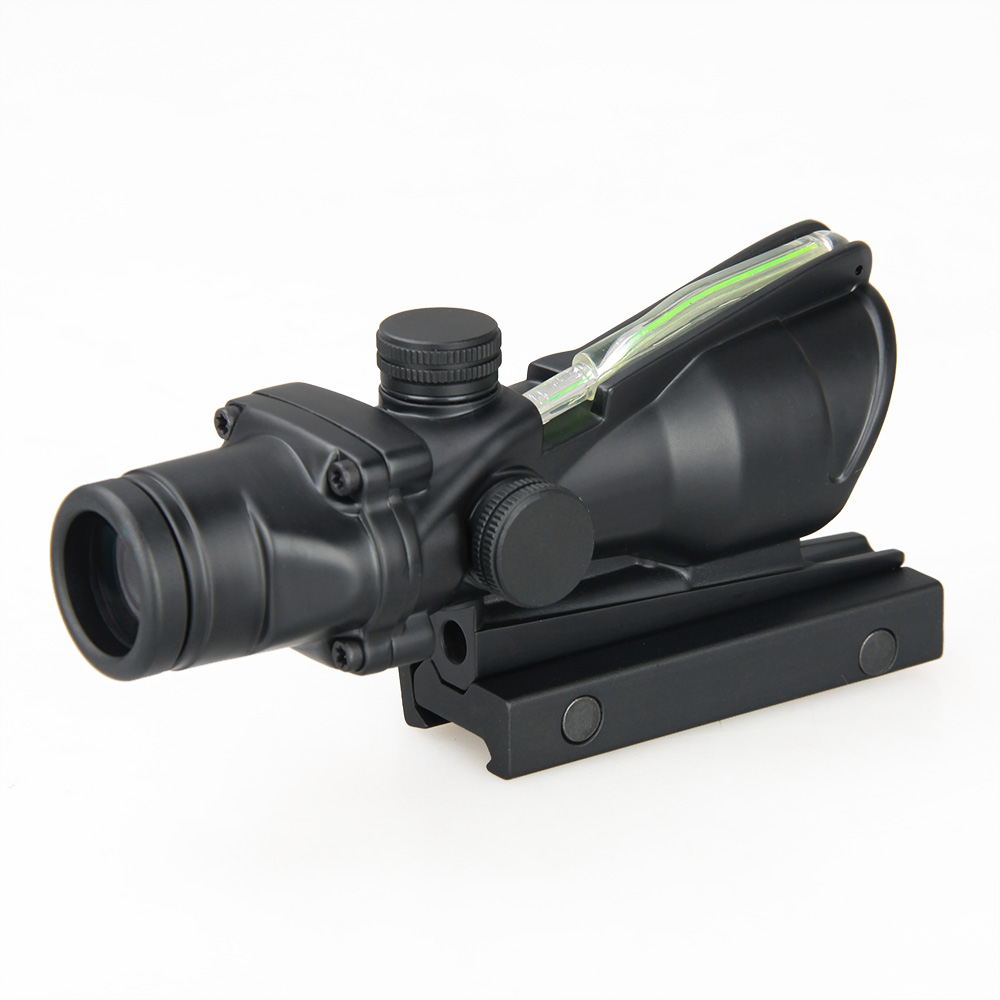 2 MOA Tjcon ACOG 4X32mm Riflescopes with illumination Red/Green CrosshairFiber Optics
