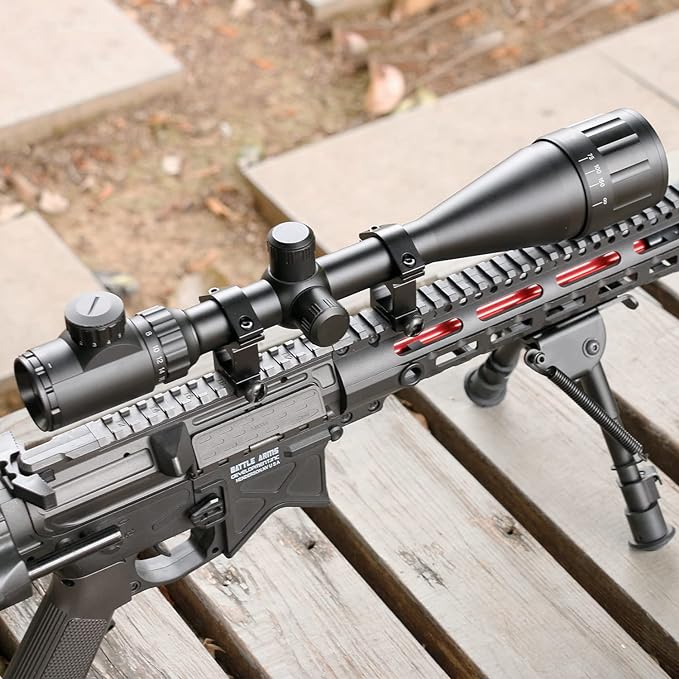 Scope 6-24X50mm Optics Scope Rangefinder Reticle Scope For Real Hunting Red/Green/Blue Illuminated Level 3