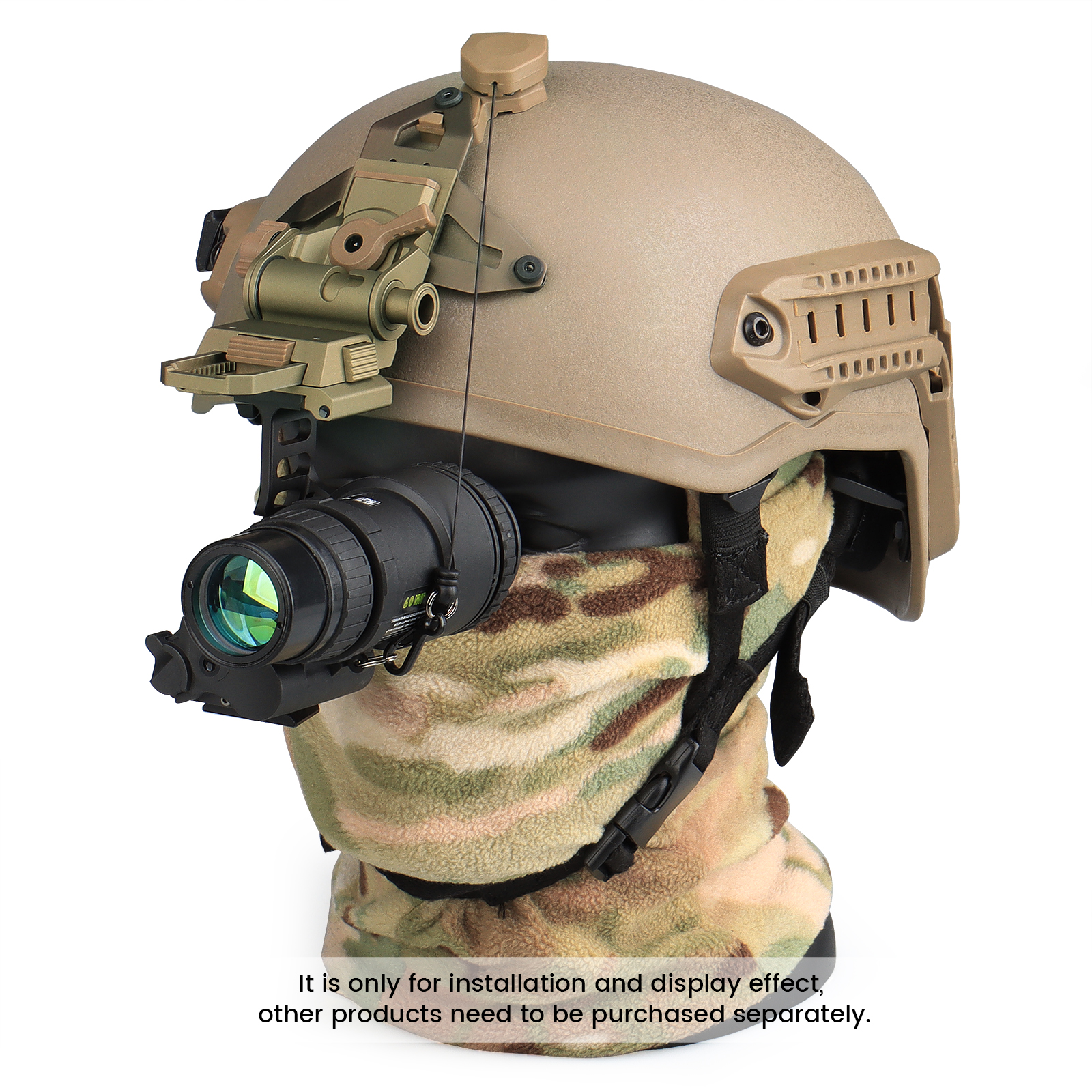 New hunting L4 G30 helmet bracket vertical fixed installation with Ops-Core permanent VAS cuttlefish base for pvs18