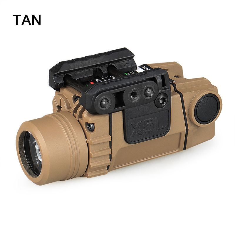 3W-H2 Aluminum M6R Flashlight with Green LaserX5L