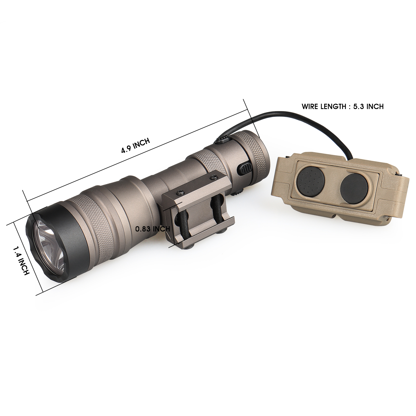 1000 lumens LED Micro Light 55,000 Candela 24 hours