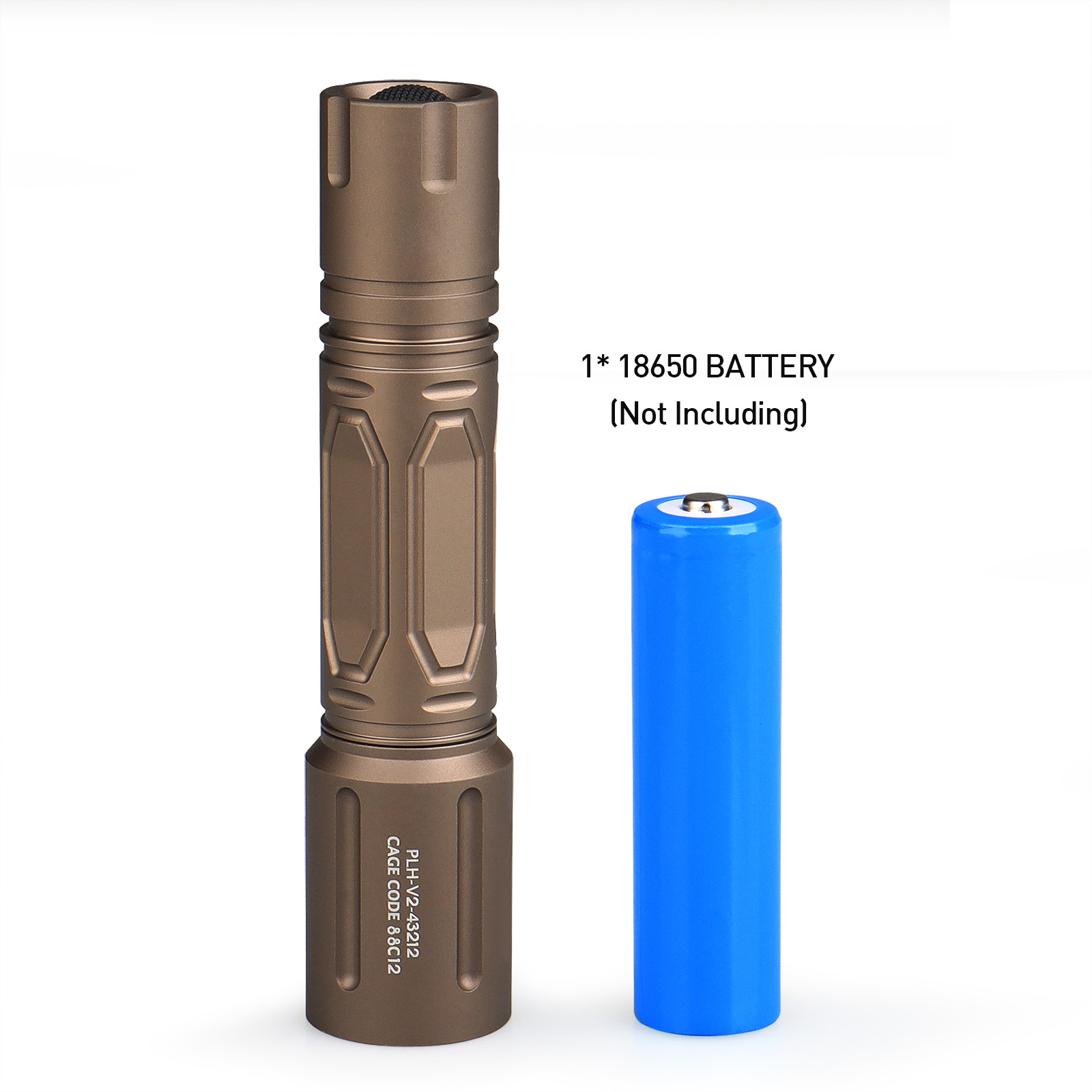 1350 Lumen PLHv2-18650 Cool White 5700K Flashlight