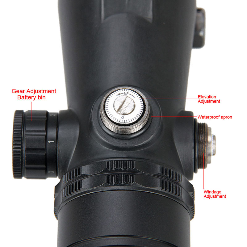 New 1X30mm Tactical Reflex Sar Red Dot Sight Scope Riflescope Optic Bubble Level Gauge Free Shipping